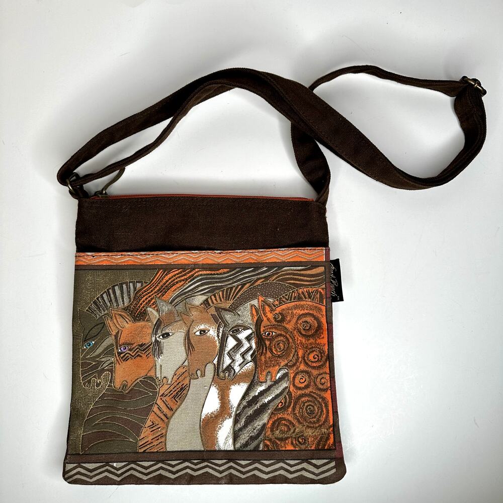 Laurel Burch Horse Graphic Crossbody Bag